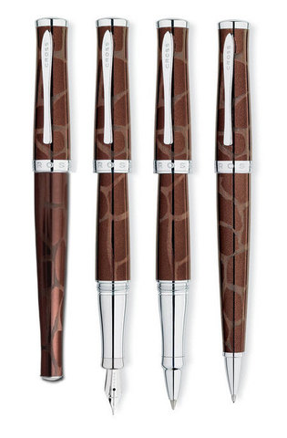 Ручка перьевая Cross Sauvage, Tourmaline/Giraffe CT, F (AT0316-4FD))