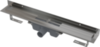 Водоотводящий желоб с порогами для цельной решетки и фиксированным воротником к стене, арт.APZ16-300 AlcaPlast