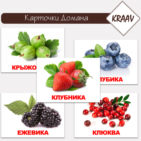 Карточки Домана "Ягоды"
