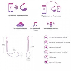 Виброяйцо с приложением для пар Lovense 