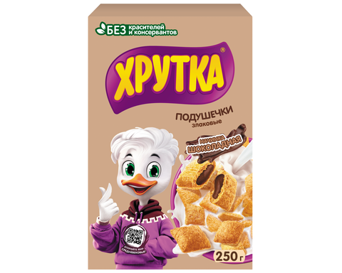 Готовый завтрак Нестле Хрутка Подушечки шоколадные 250г, шт