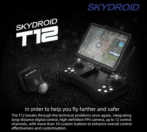 Аппаратура управления Skydroid T12 с мини камерой - Цифровая передача видео