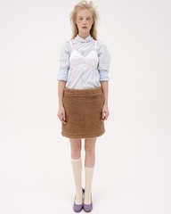 Гольфы в рубчик с шерстью Вкусный крем