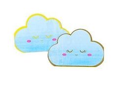 Салфетки фигурные, Детские грезы, Облако голубое, 33 см, 6 шт.