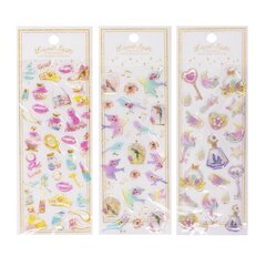 
          Наклейки детские Alingar, 7 см х 20 см, "Ассорти для девочек" 3D (модница, птички), ПВХ, пакет с европодвесом