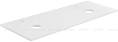 Aquanet 313241 Столешница Терра 120 (2 отв.) цв.белый матовый (313241)