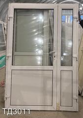 Дверь пластиковая входная Б/У 2100(в) x 1420(ш)