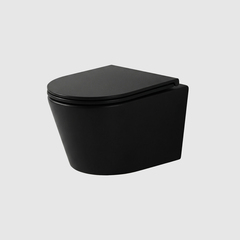 Унитаз подвесной, сиденье s/close Nofer Nantes 515x355мм 23031 матовый чёрный
