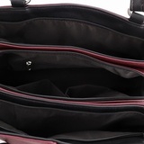 Сумка Саломея 198 наппа бордо + черный