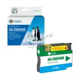 Совместимый картридж G&G GG-CN054AN (933XL / CN054AN) для HP Officejet 6100, 6600, 6700, 7510, 7612, 7110, 7610, 825 стр., голубой