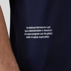 Футболка Alpha Industries Nasa Worm Logo Tee Rep. Blue (Синяя)