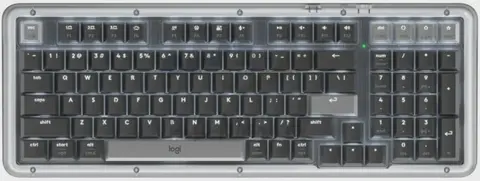 Клавиатура Logitech K98M механическая графитовый USB беспроводная BT/Radio Multimedia (подставка для запястий) (920-013040)