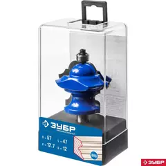 ЗУБР 57 x 47.6 мм, хвостовик 12 мм, фреза кромочная фигурная №6, Профессионал (28717-57)