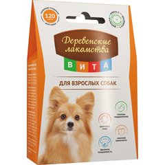 Деревенские лакомства Вита витамины для взрослых собак 120таб 60г