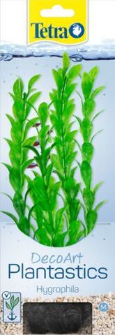 Tetra Гигрофила (Hygrophila)  M 23 см растение аквариумное искусственное, зеленые листики