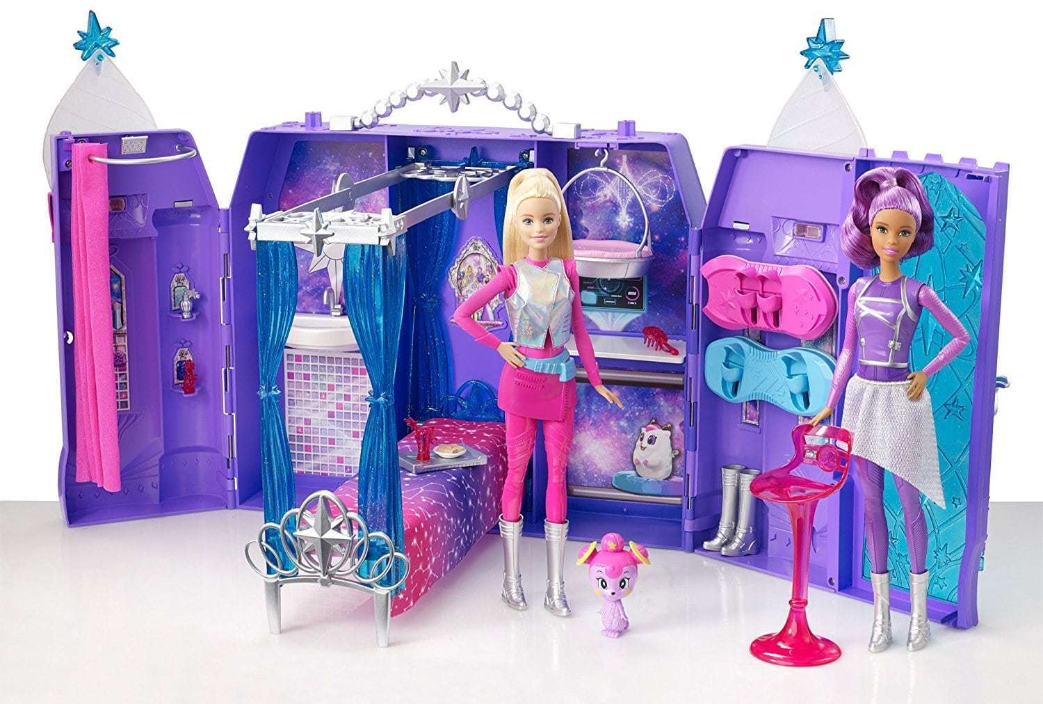 Игрушки набор куклы. Набор Барби космический замок. Игровой набор Барби Космическая замок. Дом Барби космический замок. Barbie Starlight Adventure домик.