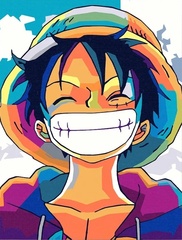 Картина по номерам Луффи Улыбка