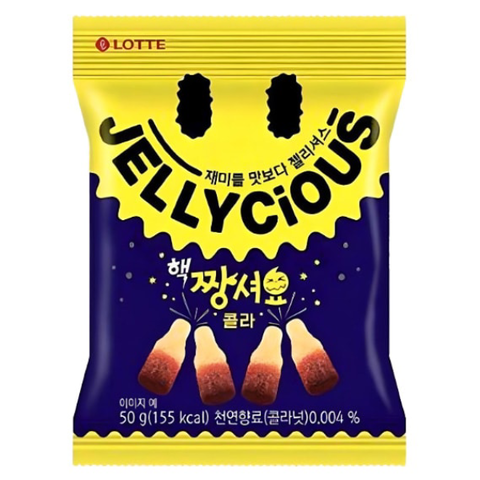 Жевательный мармелад со вкусом колы Lotte Jellycious, 50 гр