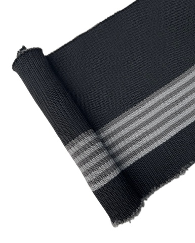 Подвяз, цвет: чёрный с серыми полосками, размер: 15 х 84 см
