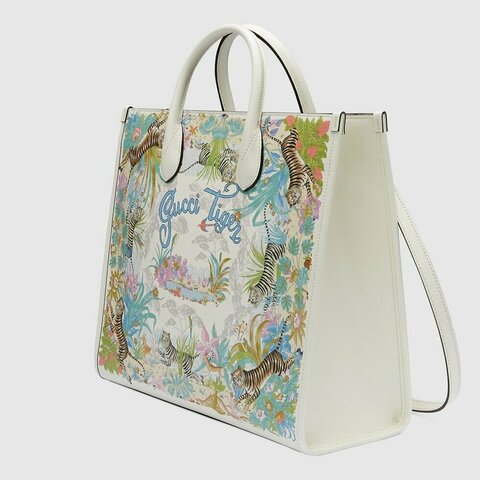 Сумка-тоут Gucci Tiger среднего размера