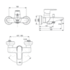 Смеситель для ванны однорычажный Ideal Standard Connect Air A7033AA