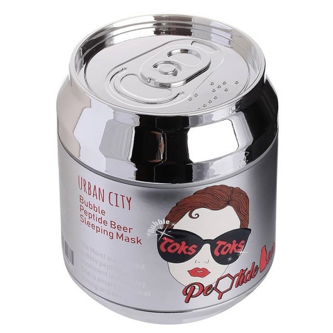 Baviphat Urban City Bubble Peptide Beer Sleeping Mask пузырьковая ночная маска с пептидами