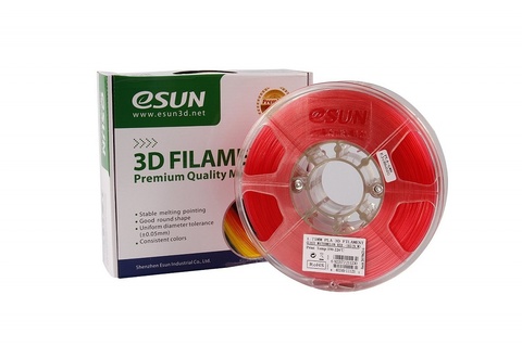 Катушка PLA-пластика ESUN 1.75 мм 1кг., прозрачно-красная