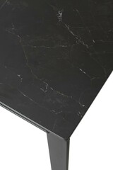 Стол corner 120 matt black marble sintered stone black м city