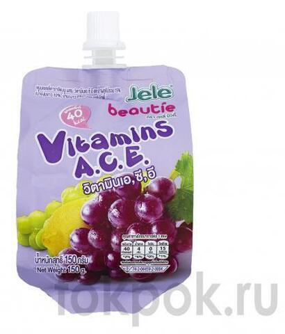 Желе фруктовое Jele Beauty с виноградным соком и лаймом, 150 г
