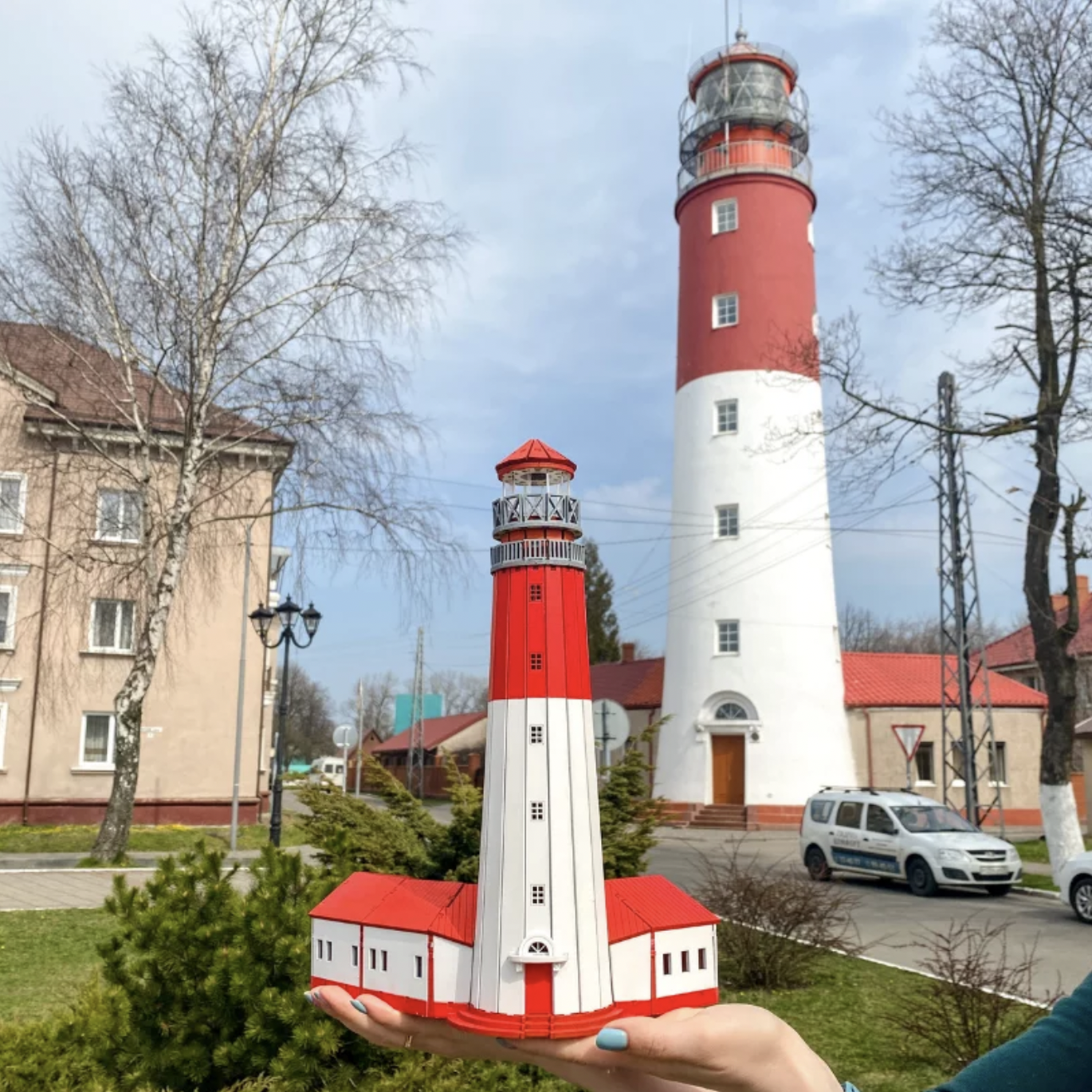 Модель маяка Гогланд Южный, Финский залив * / Морской подарок / Модели маяков / Магазин Подарков