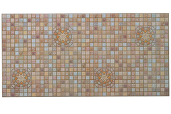 Панель ПВХ мозаика Медальон коричневый 0,4х957х480мм (33к) упаковка из 10шт