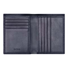Визитница складная кожаная HB Classic Grained Navy