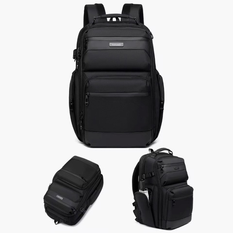 Картинка рюкзак городской Ozuko 9770S Black - 10