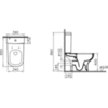 Унитаз напольный с бачком безободковый с сиденьем микролифт Vitra D-Light 9014B003-7209