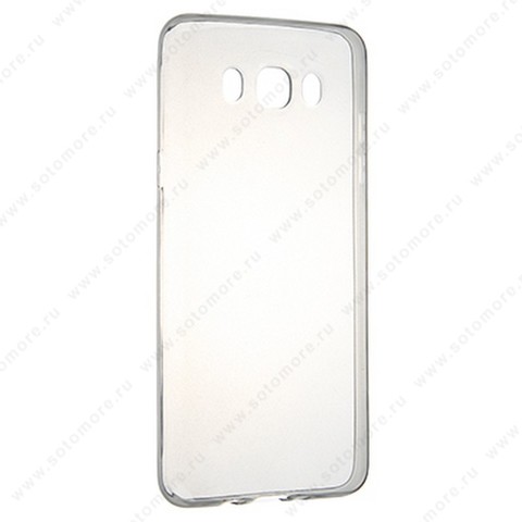 Накладка силиконовая ультра-тонкая для Samsung Galaxy J7 J710 2016 черная (прозрачная)