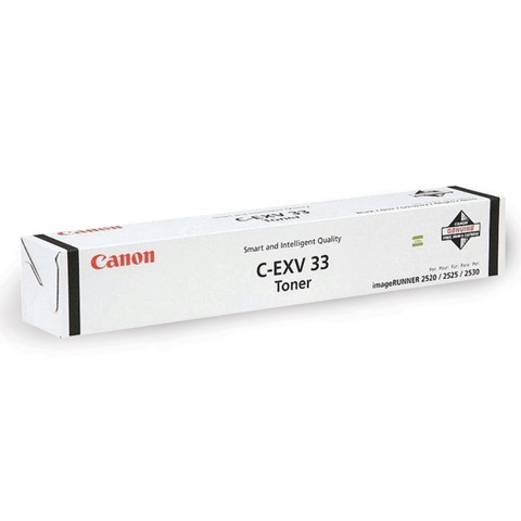 Тонер CANON (C-EXV33BK) iR2520/2520i/2525/2525i/2530/2530i, черный, ориг., 700 г, ресурс 14600 стр., 2785B002