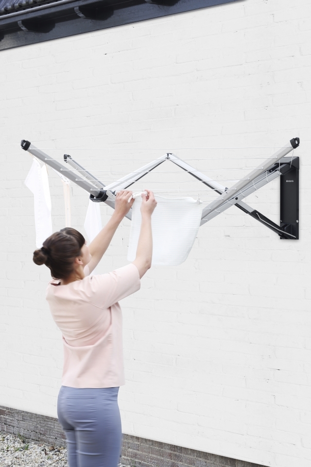 Настенная сушилка для белья WallFix (24 метра навески), с чехлом, арт. 375842 - фото 3