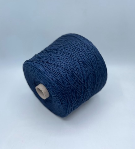 Бобинная пряжа (пр.Италия), art.Cotone, 350м/100 гр. 100%Хлопок, цвет-Море , арт.34801