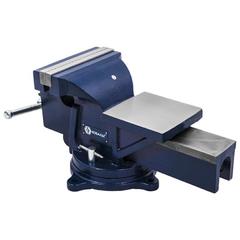 Тиски слесарные поворотные КОБАЛЬТ ширина губок 200 мм, захват 220 мм, 35 кг,  наковальня, коробка (Арт. 246-005)