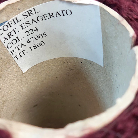 Букле с кидмохером COFIL ESAGERATO 180 бордовый