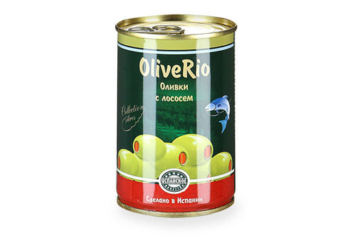 Оливки с лососем "ОливеРио", 300г