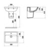 Creavit KY260-00CB00E-0000 Полупьедестал Key
