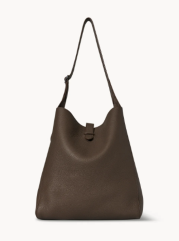 Кожаная сумка THE ROW Blake Hobo коричневая