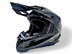 Мотошлем AiM RH855 (Fiber Glass), чёрный глянцевый