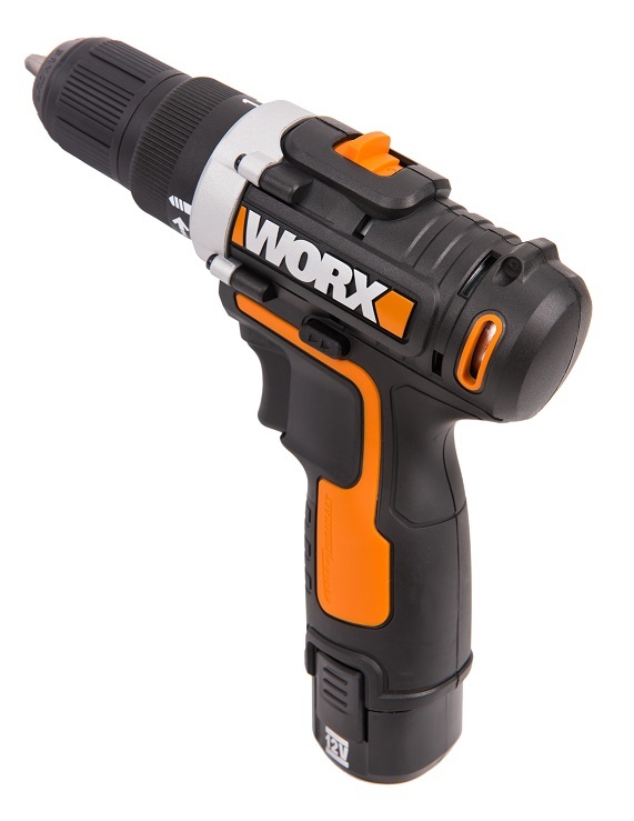 Аккумуляторная дрель-шуруповерт  WORX WX128.3 12В - 2,0Ач х2, ЗУ 1,5А, с кейсом