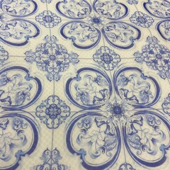 Платок шёлковый принт майолика 88*88 арт.П04