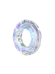 Подвеска Пончик-кристалл 30 мм