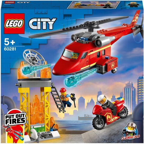 Конструктор LEGO City Fire 60281 Спасательный пожарный вертолёт