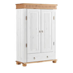 Шкаф Хельсинки 21 (белый воск/антик), 99x147x40 см