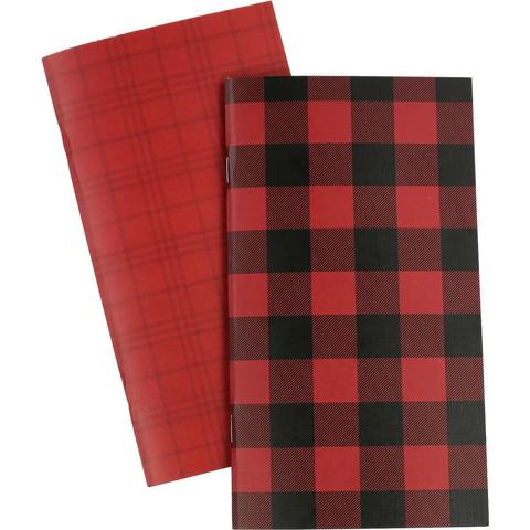 Набор внутренних блоков для тревелбука  - 11х21 см-Echo Park Traveler's Notebook - Red Buffalo Plaid Blank - 2 шт
